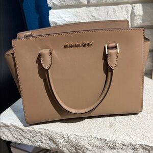 Michael Kors Brown Leather Satchel